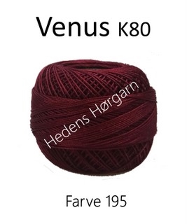 Venus K80 farve 195 Mørk bordeaux